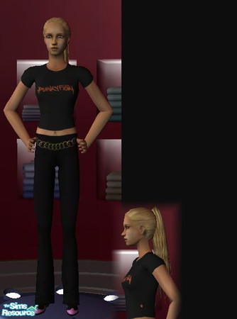 Sims 2 — Orange Punkyfish logo top (YA) by law3 — 