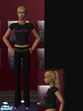 Sims 2 — Purple Punkyfish logo top (YA) by law3 — 