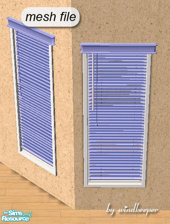Sims 2 — Long blinds diagonal by Windkeeper — Diagonal version of "long blinds updated". Will not work without