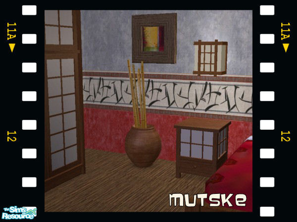 Sims 2 — Bamboo Bedroom Vase by Mutske — Recolor from the set "Bata Bedroom" by Sims 2 Play (shoukeir). Deco