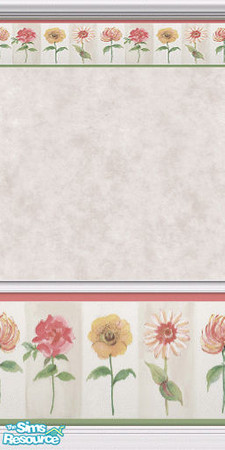 Sims 2 — Soft Petals Wallpaper by SimsLvrGrl — The Soft Petals Wallpaper, for the Sim with discerning taste in floral