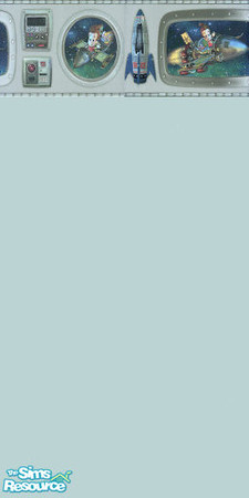 Sims 2 — Nickelodeon Walls - Jimmy Neutron by queenmab75 — A set of walls with favorite characters from Niceklodeon