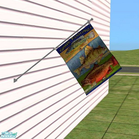 Sims 2 — sh_noveltyflag21 by countrysue — Decorative flag to beautify your Sim homes. Thank you Gamerg for your wonderful