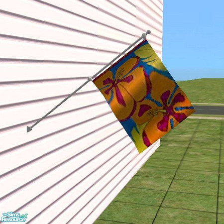 Sims 2 — sh_noveltyflag20 by countrysue — Decorative flag to beautify your Sim homes. Thank you Gamerg for your wonderful