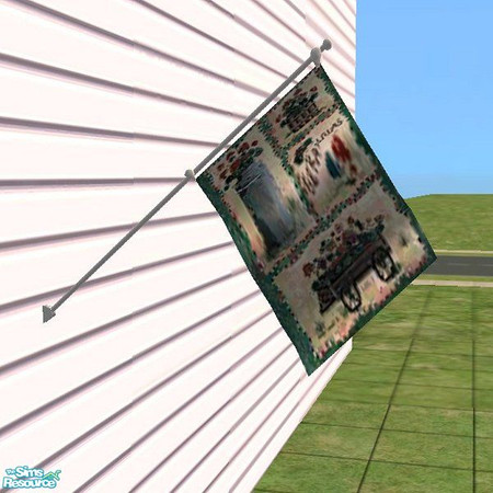 Sims 2 — sh_noveltyflag04 by countrysue — Decorative flag to beautify your Sim homes. Thank you Gamerg for your wonderful