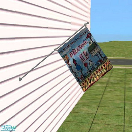 Sims 2 — sh_noveltyflag11 by countrysue — Decorative flag to beautify your Sim homes. Thank you Gamerg for your wonderful