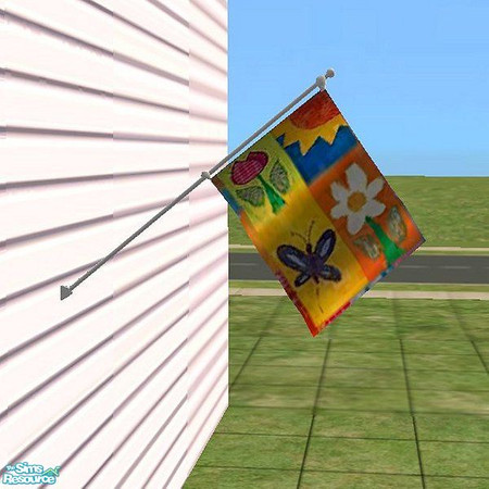 Sims 2 — sh_noveltyflag09 by countrysue — Decorative flag to beautify your Sim homes. Thank you Gamerg for your wonderful