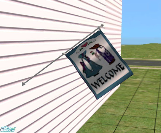 Sims 2 — sh_noveltyflag01 by countrysue — Decorative flag to beautfy your Sim homes. Thank you Gamerg for your wonderful