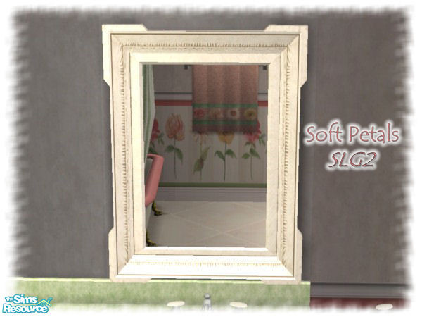 Sims 2 — Soft Petals Mirror by SimsLvrGrl — The Soft Petals mirror, for the Sim with discerning taste in floral decor!