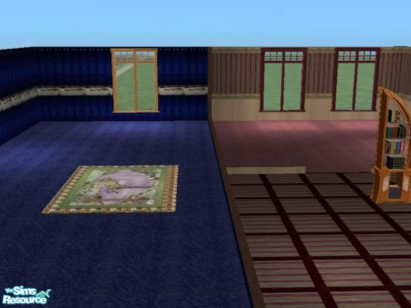 Sims 2 — Sleeping Dragon rug by ead425 — Sleeping Dragon Nursery - contains 1 wall,1 floor, 14 items bath counter,