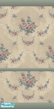Sims 2 — Floral Destiny Wall 3 by missmushiebun — This sweet set of walls give that ultimate country look. They look