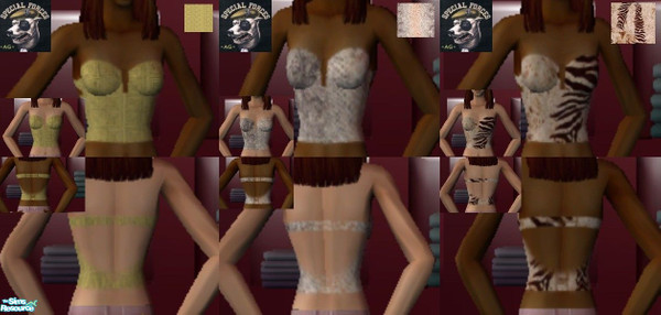 Sims 2 — Short tops 1.5 by therulerjoyce — Pack of 3 short tops
