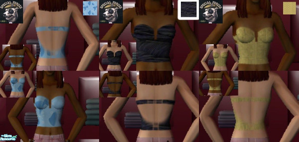 Sims 2 — Short tops 1.4 by therulerjoyce — Pack of 3 short tops