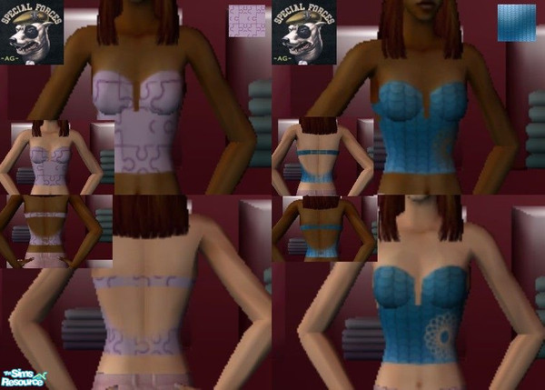 Sims 2 — Short tops 1.8 by therulerjoyce — Pack of 2 short tops