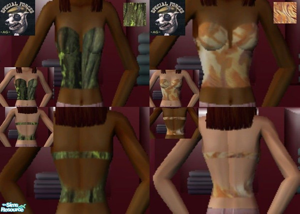 Sims 2 — Short tops 1.6 by therulerjoyce — Pack of 2 short tops