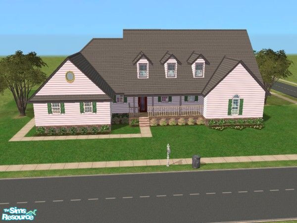 Sims 2 — 5 Vanilla Walk by hatshepsut — Comfortable dormer bungalow, would suit retired couple. Contains custom walls
