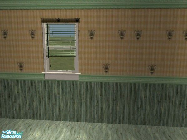 Sims 2 — HoneyBee Kitchen blinds by ead425 — set contains 20 items, 1 wall, 1 floor