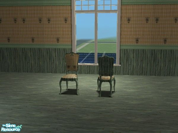 Sims 2 — HoneyBee Kitchen dining chair by ead425 — set contains 20 items, 1 wall, 1 floor