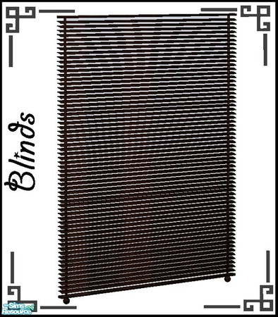 Sims 2 — Coloniallivingblinds by Angela — New meshes in the same style as the original ones, only updated to current