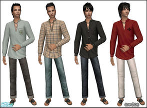 Sims 2 — Breeze by confide — Set of four outfits for males. No mesh needed. H&M Fashion Stuff pack is required.