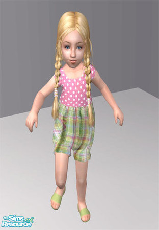 Sims 2 — Toddler Girl Bubble Romper - 3 by agaliha5 — A set of 4 cute bubble rompers for toddler girls. To get mesh click