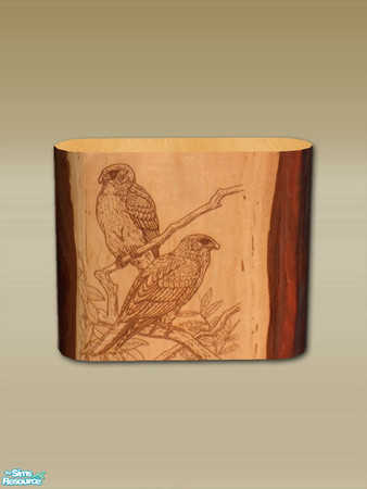 Sims 2 — Mt Lodge Series - Etched Wood - Mesh by Shakeshaft — Part of a set that contains all the decorative objects for