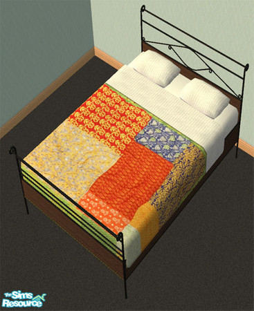 Sims 2 — Anthropologie Quilted Bedding - 5 by agaliha5 — A set of beautiful quilt bedding from Anthropologie. No mesh