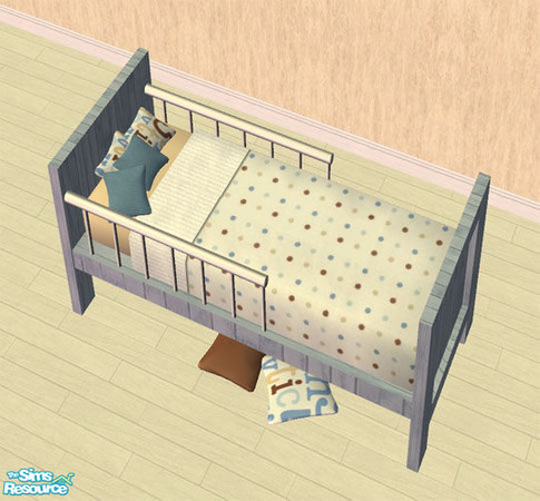 Sims 2 — Dwell Baby Boy\'s Nursery - Bed by agaliha5 — This is a recolor of SIMcredible\'s Amina nursery. I used fun