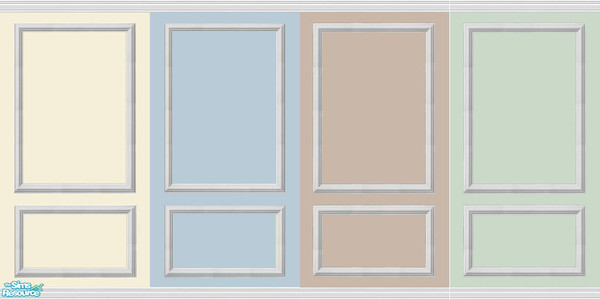 Sims 2 — Double Frame Set/Pastels by Halfcreek — created by Halfcreek