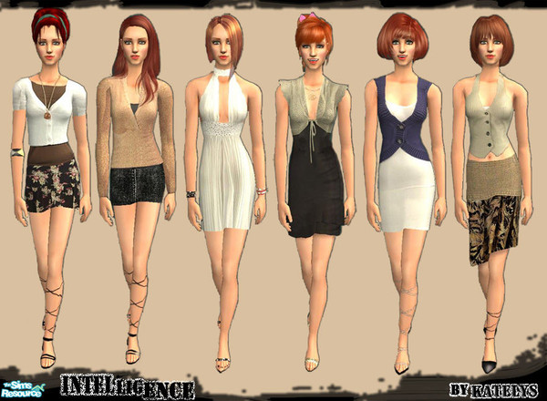 Sims 2 — The Intelligence set by katelys — These six casual outfits have been made for your sophisticated sims with a