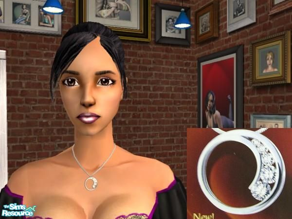 Sims 2 — Silver Circle with Diamonds by joannejt2003 — 