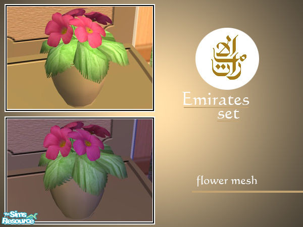 Sims 2 — Emirates Flowers by senemm — Emirates Flowers - An elegant and opulent bedroom inspired by Abu Dhabi\'s Emirates