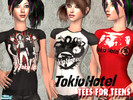 Sims 2 — 30 Tokio Hotel Tees! by Pixel-pixie123 — 30 Tokio Hotel Tees! For teenagers. 