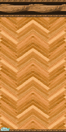 Sims 2 — Wood with Acanthus Borders Wall 01 by Sheera — Part of my Wood with Acanthus Borders Walls & Floors Set.