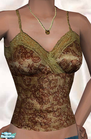 Sims 2 — brown top by Cori27 — enjoy :)