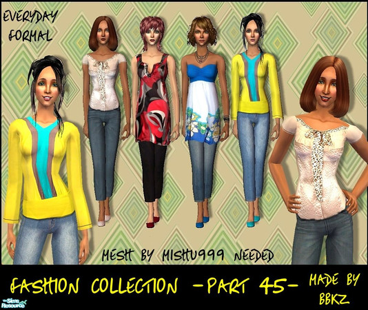 Sims 2 — Fashion Collection - part 45 - by BBKZ — Available for YAs/adults... Mesh by Mishu999 needed. No EP required.