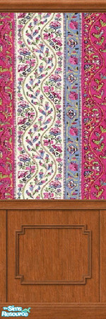 Sims 2 — "Nomadic Stripes" Wallpaper with Double Co by stitchy — Part of the "nomad Stripes"