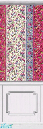 Sims 2 — "Nomadic Stripes" Wallpaper with Double Co by stitchy — Part of the "nomad Stripes"