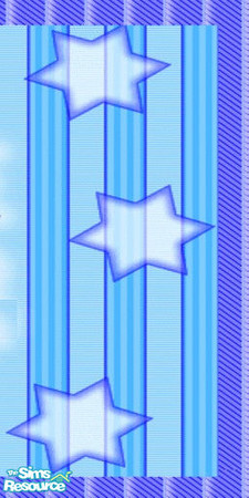 Sims 2 — kittyingardenbathwall2 by ead425 — stars and stripes blue and white