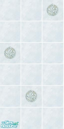 Sims 2 — Pale Blue Tile 2 by Helenloki — Pale blue tiles for the bathroom. Part of a set of 6 walls and floors.