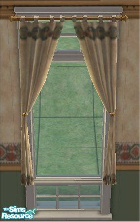 Sims 2 — Santa Fe curtain 1 by hotbeeyatch — Curtain 1 of 2 for the Santa Fe set.