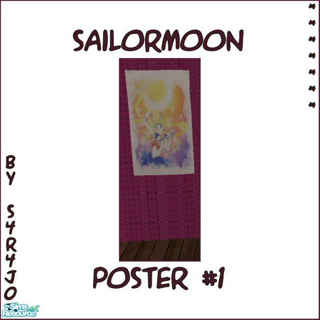 Sims 2 — SM Poster #1 by S4R4J03 — Part of the Sailormoon Poster Set. (Sailormoon is by Naoko Takeuchi)