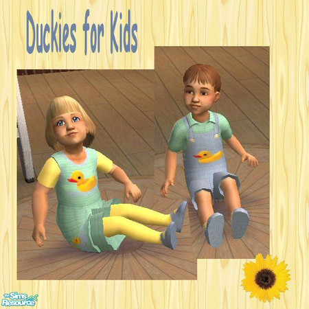 Sims 2 — Duckies for kids by Helena — Kids will like these clothes with duckies, enjoy !