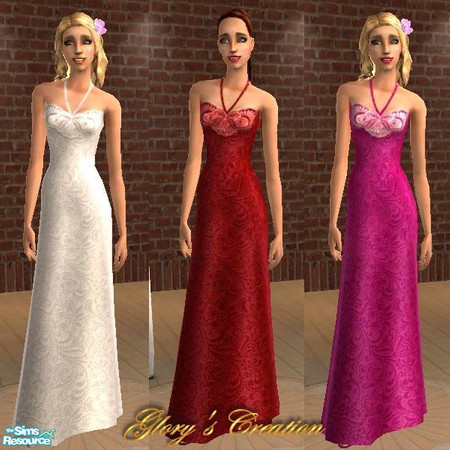 Sims 2 — Summer Night by GloryBe — Formal gowns for adult perfect for the night out in town or wedding party.