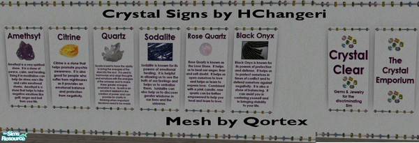 Sims 2 — Crystal Shop Set by HChangeri — This is a set created for new age/crystal shops. You will need Qortex's meshes