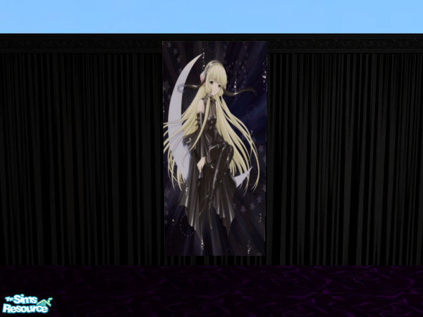 Sims 2 — Dark Angel by jhardyzgurl4lyf — One of three anime pictures of the darker variety. Qortex's 2 tile poster mesh