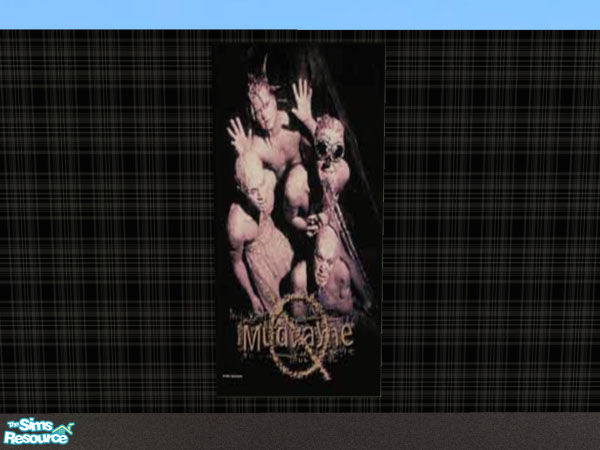 Sims 2 — Mudvayne Poster by jhardyzgurl4lyf — One of four band pictures. These pictures need Qortex's 2 tile poter mesh