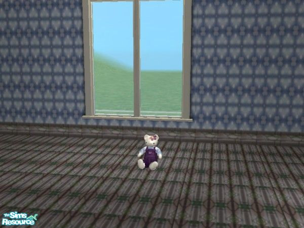 Sims 2 — Kitty in Garden hellokitty teddy by ead425 — 22 items, 2 wall, 2 floors: bath door, wall lamp,mirror, braided