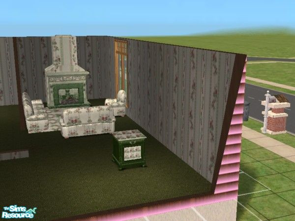 Sims 2 — Traditional nite stand by ead425 — set includes 1 wall,1floor, 17 items: wall lamp, bath mirror,toilet