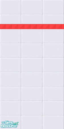 Sims 2 — Coral Tiled Wall by queenmab75 — Coral tiled wall. Matches the coral tiled floor. Part of a set.
